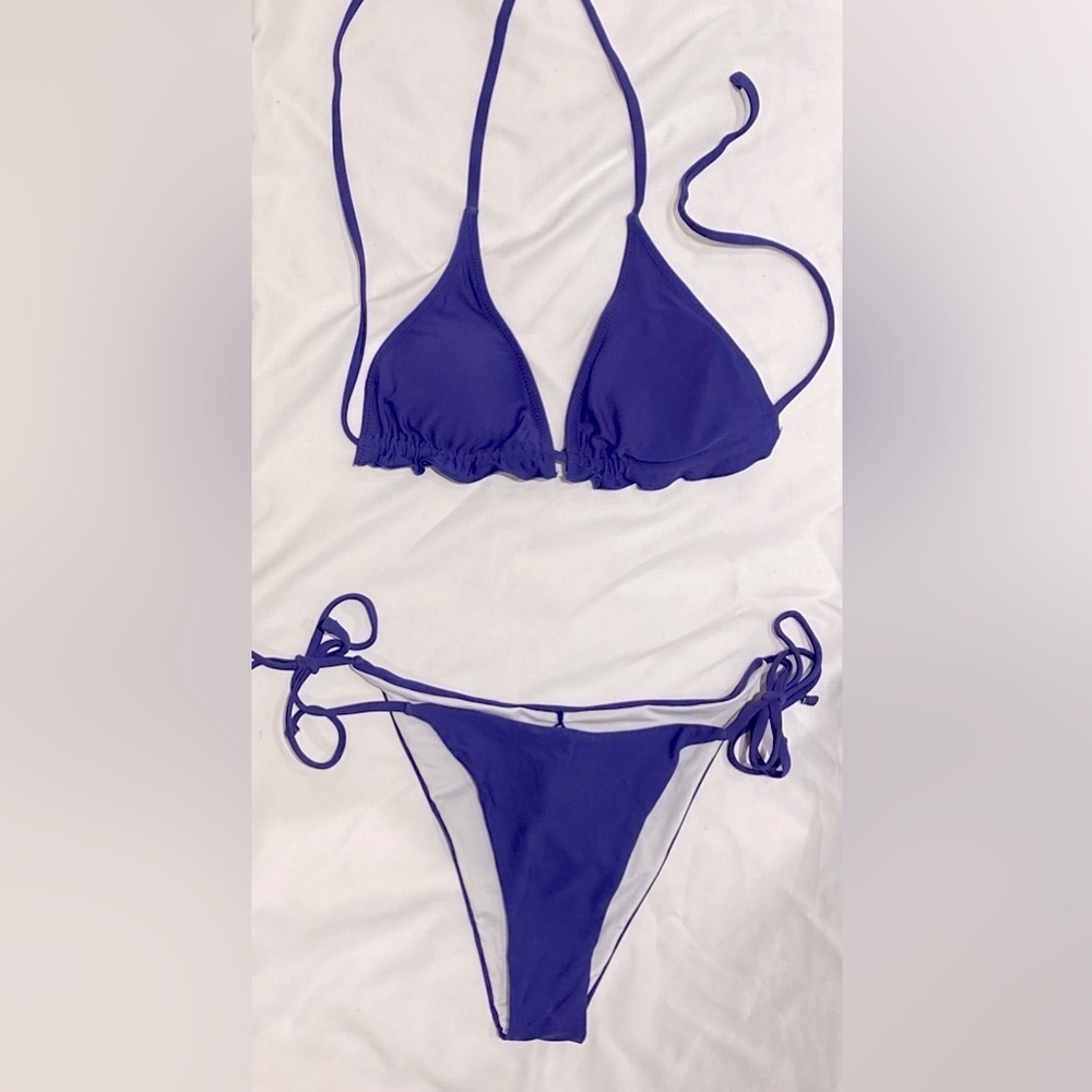 Blooming Jelly String Bikini in Royal Blue, size S, NWOT